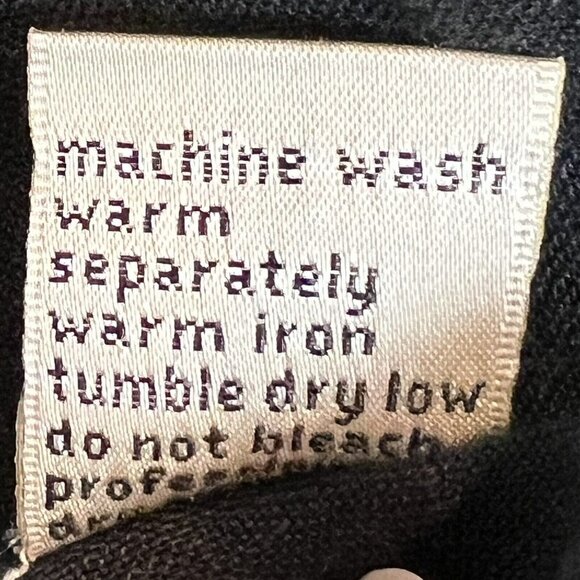 Tyler Boe Black Linen Dress White Stitching Sleeveless A Line with Pockets Sz 14 - Picture 8 of 8